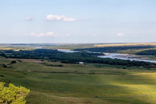 Niobrara National Scenic River in Nebraska summer times . High quality photo