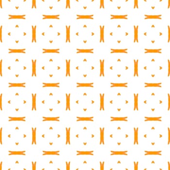 Textile ready posh print, swimwear fabric, wallpaper, wrapping. Orange decent boho chic summer design. Summer exotic seamless border. Exotic seamless pattern.