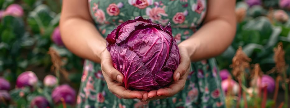 Harvest in the hands of a woman in the garden. Selective focus. nature.