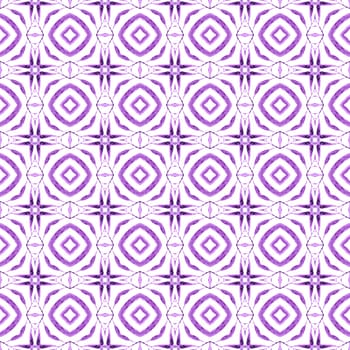 Tropical seamless pattern. Purple juicy boho chic summer design. Hand drawn tropical seamless border. Textile ready ecstatic print, swimwear fabric, wallpaper, wrapping.