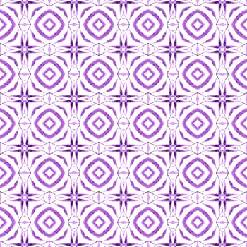 Tropical seamless pattern. Purple juicy boho chic summer design. Hand drawn tropical seamless border. Textile ready ecstatic print, swimwear fabric, wallpaper, wrapping.