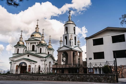 YALTA, CRIMEA - SEPTEMBER 2, 2021: Church of the Holy Archangel Michael near Yalta in the Crimea