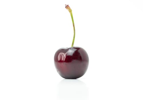 Sweet cherry isolated on white background