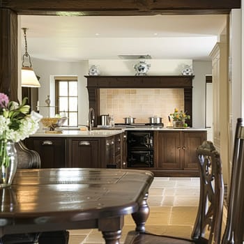 Bespoke kitchen design, country house and cottage interior design, English countryside style renovation and home decor idea