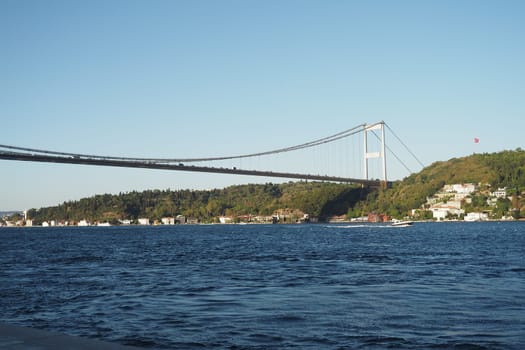 view of Bosporus in Istanbul in turkey