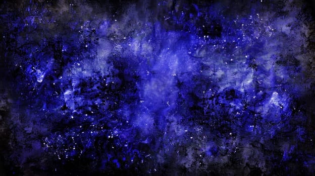 Blue Purple Abstract Oil Brush Strokes Texture Painting Colorful Art Grunge Background for Sky Design