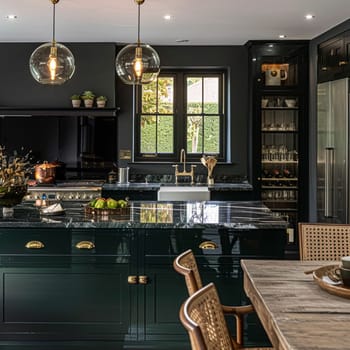 Bespoke kitchen design, country house and cottage interior design, English countryside style renovation and home decor idea