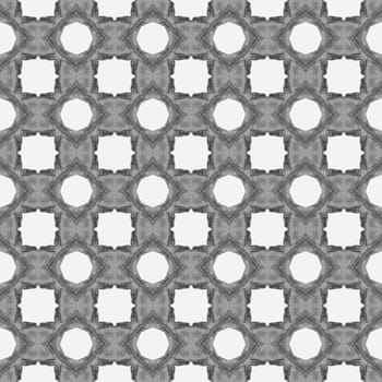 Organic tile. Black and white breathtaking boho chic summer design. Trendy organic green border. Textile ready exquisite print, swimwear fabric, wallpaper, wrapping.