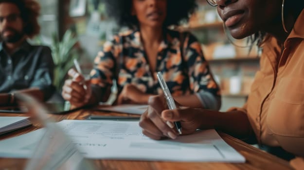 couple engaged in a discussion with a financial advisor about their retirement plans