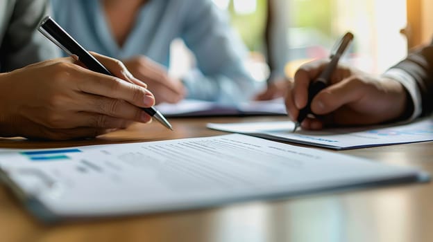 couple engaged in a discussion with a financial advisor about their retirement plans