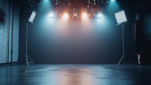 A large empty room with a lot of light shining on it. The room is bare and empty, with no furniture or decorations. The light shining on the floor creates a sense of emptiness and loneliness