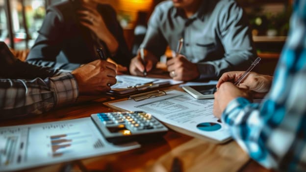 couple engaged in a discussion with a financial advisor about their retirement plans