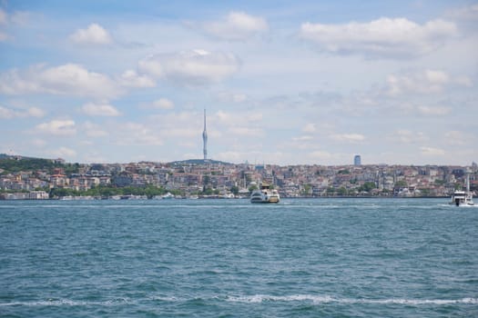 turkey istanbul 17 june 2023. Kucuk Camlica TV Radio Tower in Istanbul.