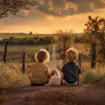 Friendship and teamwork in the fields during planting and harvesting. Friendship between children. High quality