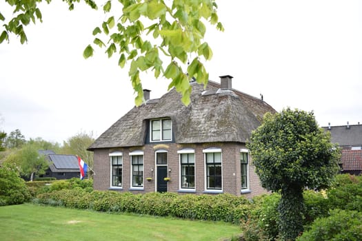 GIETHOORN, NETHERLANDS, April, 27, 2024, Beautiful village much loved by tourists. High quality photo