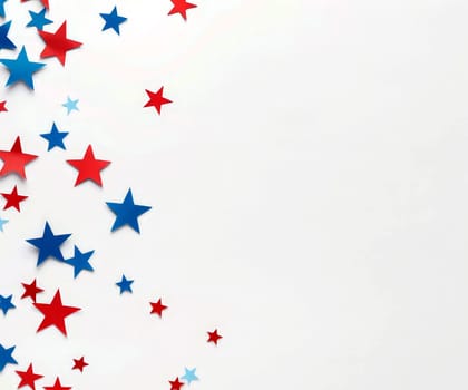 Vote on election day, red white and blue stars banner ..