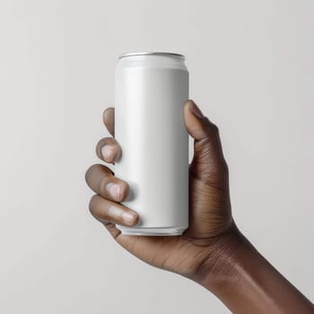 Mockup aluminium can product. Beverage product with copy space.