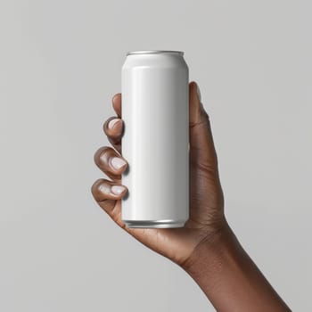 Mockup aluminium can product. Beverage product with copy space.