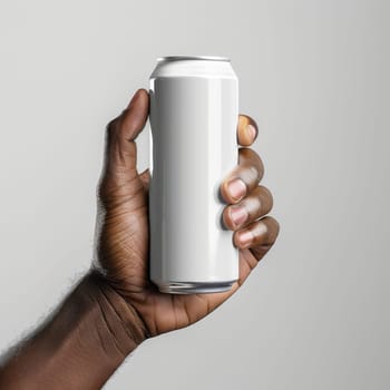 Mockup aluminium can product. Beverage product with copy space.