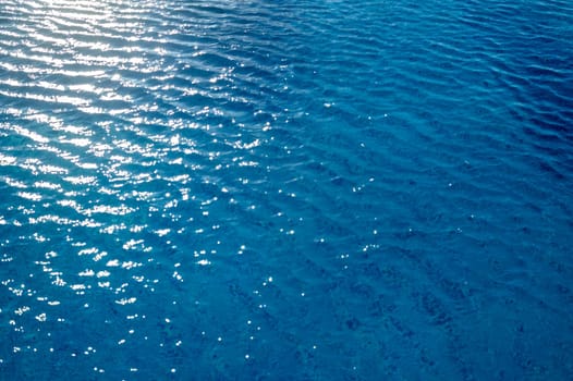 Blue ripped water in swimming pool Summer vacation Banner 3