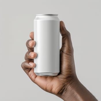 Mockup aluminium can product. Beverage product with copy space.