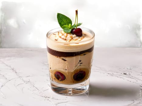 B 52 A layered shot of Kahlua Baileys Irish Cream and Grand Marnier. Drink isolated on transparent background.