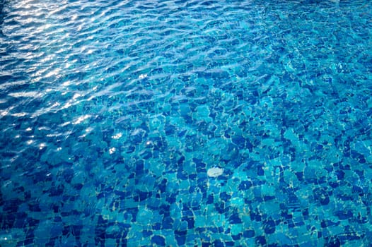 Blue ripped water in swimming pool 2