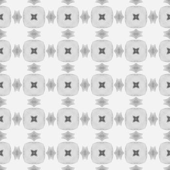Watercolor ikat repeating tile border. Black and white terrific boho chic summer design. Ikat repeating swimwear design. Textile ready juicy print, swimwear fabric, wallpaper, wrapping.