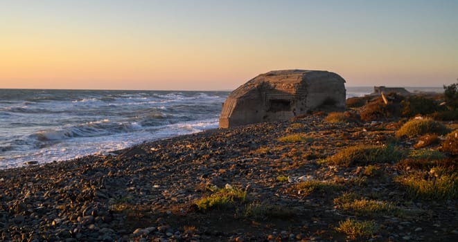 concrete fortifications from the Cyprus War