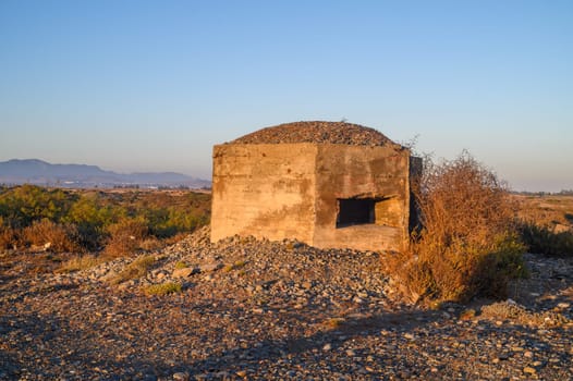 old machine gun bunker from the Greco-Turkish War