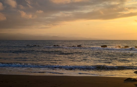 sunrise over the sea and mountains 3