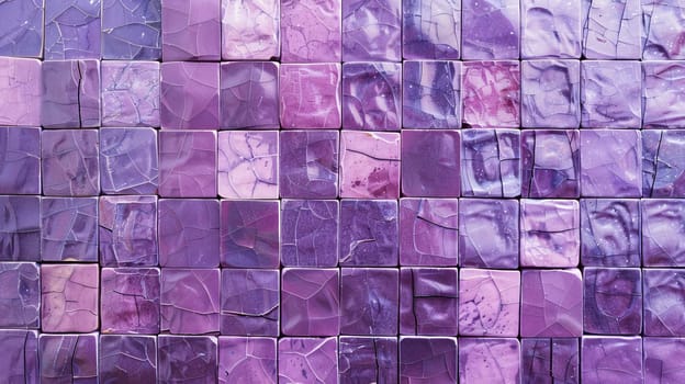 Colorful mosaic pattern with shades of purple