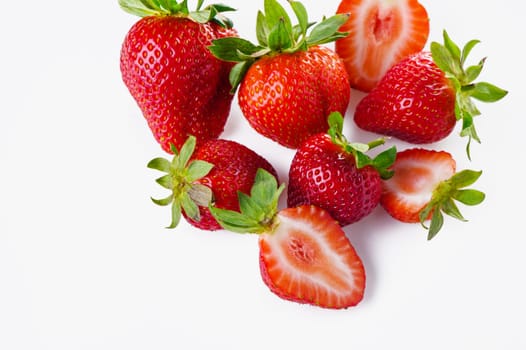 Strawberries isolated on white background 3