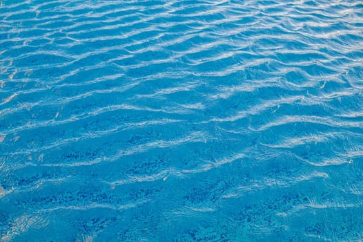 Blue ripped sea water as swimming pool. 2