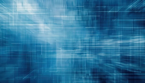 A blue and white computer screen with a lot of dots and lines by AI generated image.