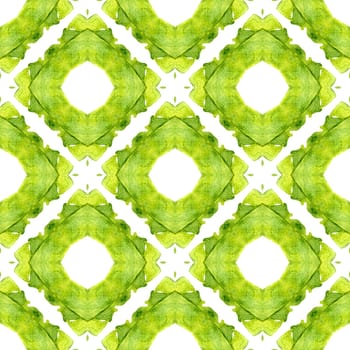 Summer exotic seamless border. Green extra boho chic summer design. Exotic seamless pattern. Textile ready likable print, swimwear fabric, wallpaper, wrapping.