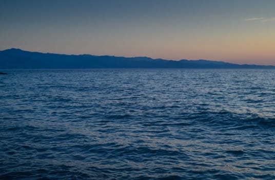 view of the mountains on the Mediterranean coast on the island of Cyprus