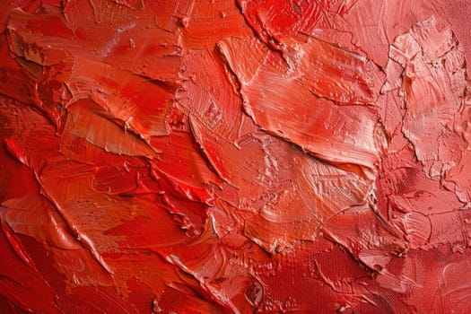 Abstract flames a fiery explosion of red and orange paint spatters on wall