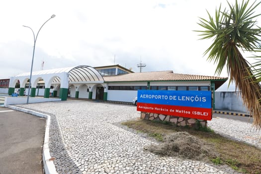 lencois, bahia, brazil - june 1, 2024: view of the airport in the city of Lencois, in the Chapada Diamantina region.