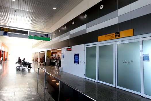 vitoria da conquista, bahia, brazil - june 5, 2023: View of the Glauber Rocha airport in the city of Vitoria da Conquista.