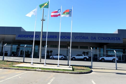 vitoria da conquista, bahia, brazil - june 5, 2023: View of the Glauber Rocha airport in the city of Vitoria da Conquista.