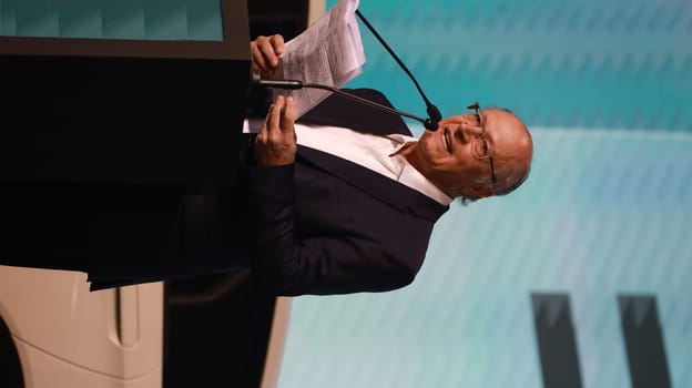 camacari bahia, brazil - october 11, 2023: Geraldo Alckmin, Vice President of Brazil, seen during the launch of the BYD factories in the city of Camacari.

