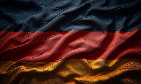 The flag of Germany waving in the wind.