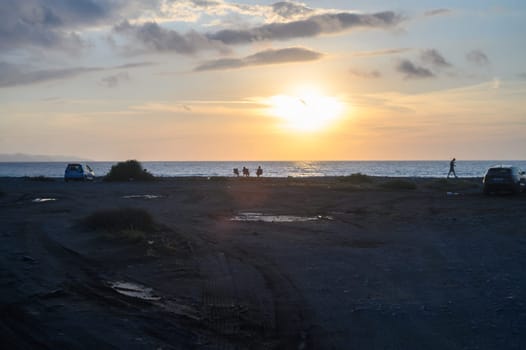 sunset sky on the Mediterranean coast on the island of Cyprus 4