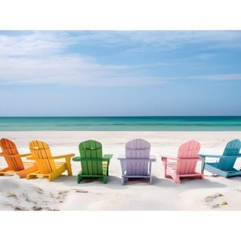 Sunny Holidays: Lounge in Wooden Beach Chairs