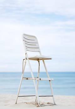 Seaside Tranquility: Lifeguard Station on the Shore