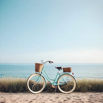 Biking by the Sea: Enjoying Nature's Beauty under a Blue Sky