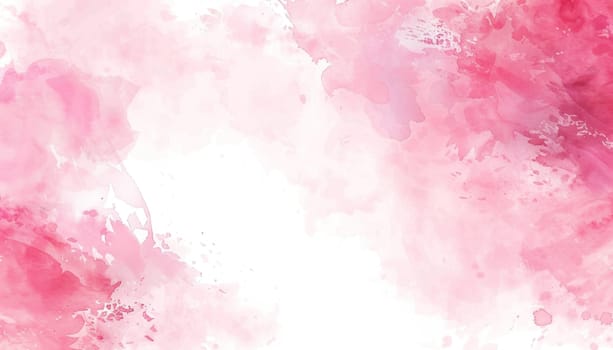 Abstract watercolor pink background with white space for text or image, ideal for travel or beauty concepts