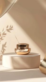 Face cream moisturiser, golden skincare and bodycare product on gold background, spa and organic beauty cosmetics for natural skin care routine
