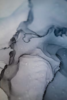 Part of original alcohol ink painting. Modern art. Abstract colorful background, wallpaper. Marble texture. Fluid Art for modern banners, ethereal graphic design.